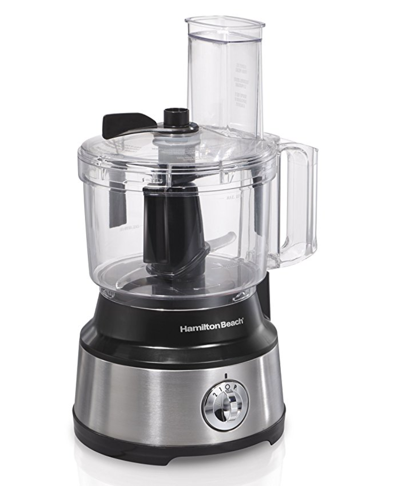 Food Processor, Hamilton Beach    My nut butter miracle machine! This guy makes our roasted almond butter and chocolate sea salt almond butter, and would be worth it for those recipes alone. We also use it for power balls, pesto and other kitchen tasks. We used a blender for a while, but this takes it to the next level and the “scraper” feature is so helpful.