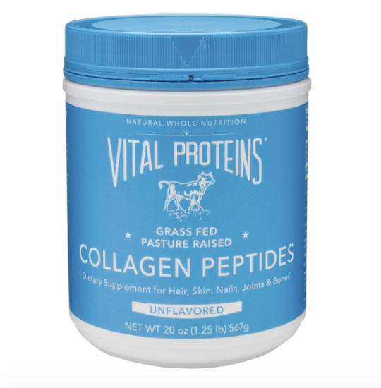 Collagen Peptides    Staying full and satiated is one migraine trigger I can control. In addition to always having a snack in my bag, I usually have a travel size of collagen peptides. They pack a big protein punch, and can be mixed into soup, juice, coffee, tea, really anything. The protein helps fill me up and is useful when I am out and can't grab a snack because of my dietary restrictions.  Even  my skeptical Dad agreed that he couldn't taste it in his coffee!